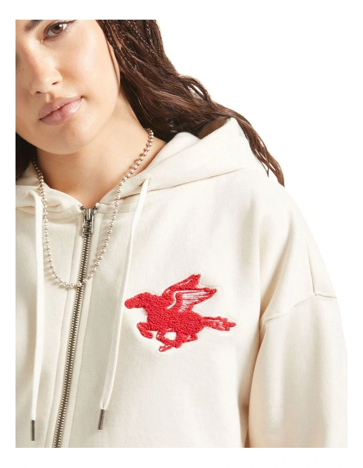 Pegasus Zip Hood in Whitecap image 3