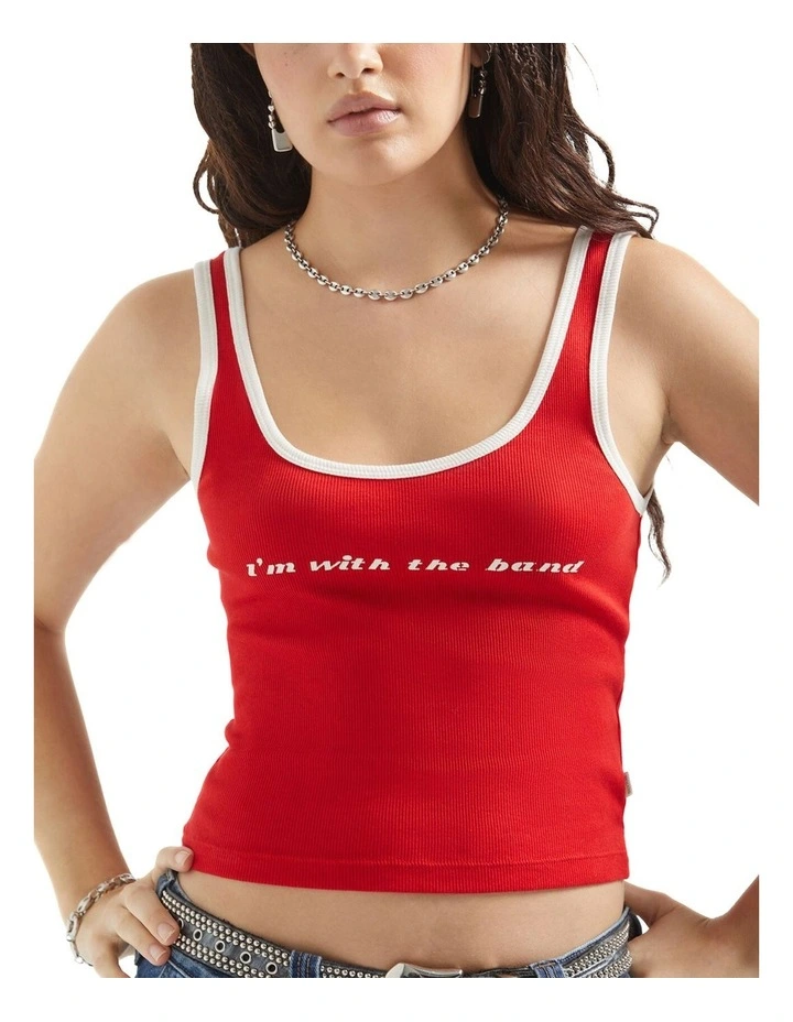 Im With The Band Ringer A-Tank in Adrenaline Rush image 4