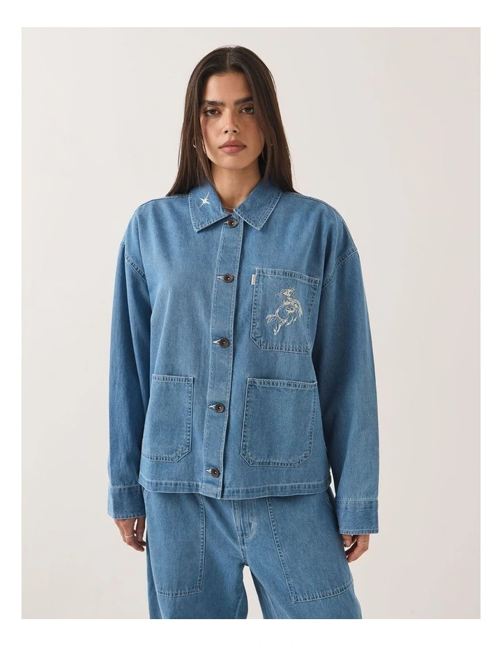 Barn Jacket in Light Stone Wash image 1