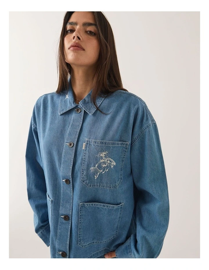 Barn Jacket in Light Stone Wash image 4