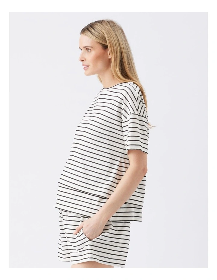 Jada Stripe Nursing Tee image 3