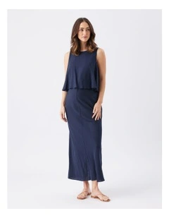 Lena Linen Nursing Dress