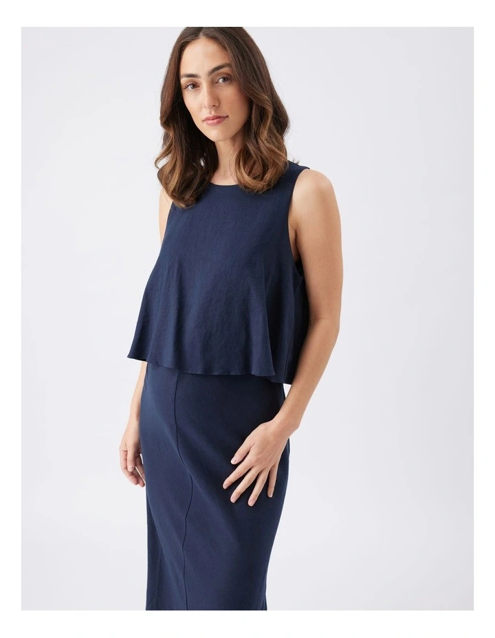 Lena Linen Nursing Dress image 4