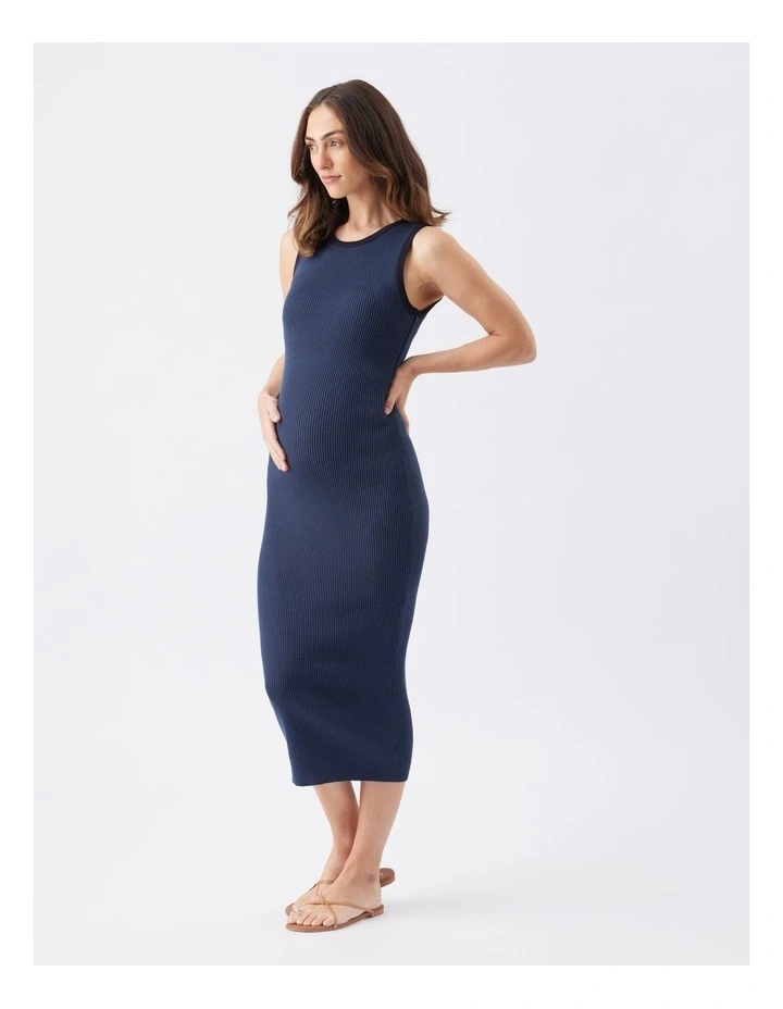 Noa Rib Knit Nursing Dress image 3