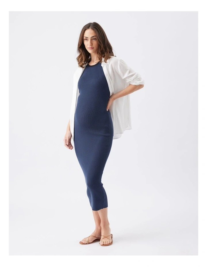 Noa Rib Knit Nursing Dress image 4
