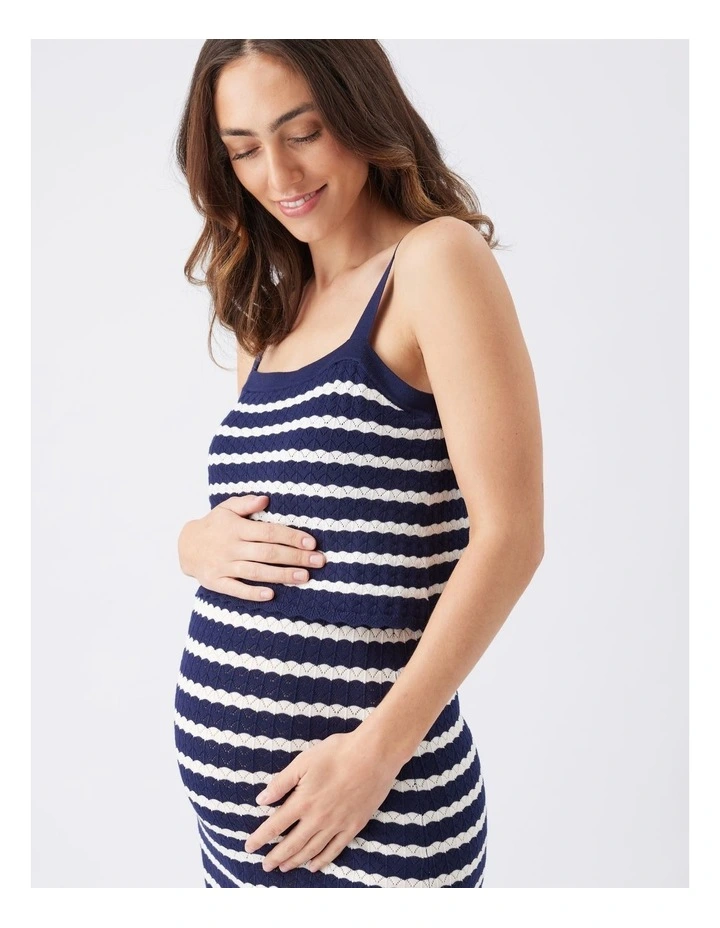 Pointelle Knit Nursing Dress image 5