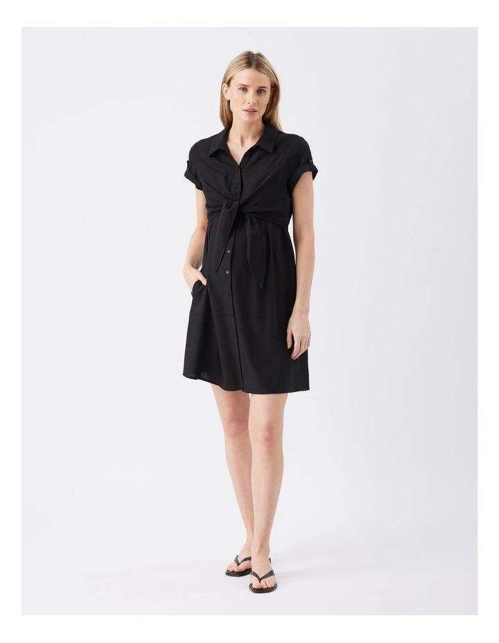 Colette Tie Up Linen Dress image 4