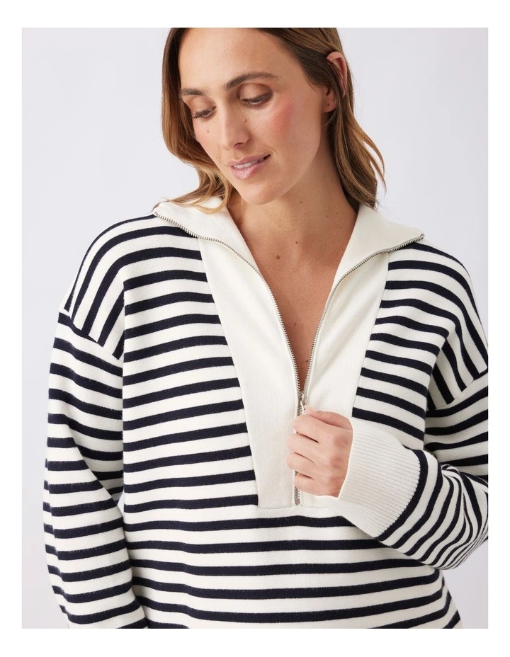 Fable Nursing Knit in White image 4