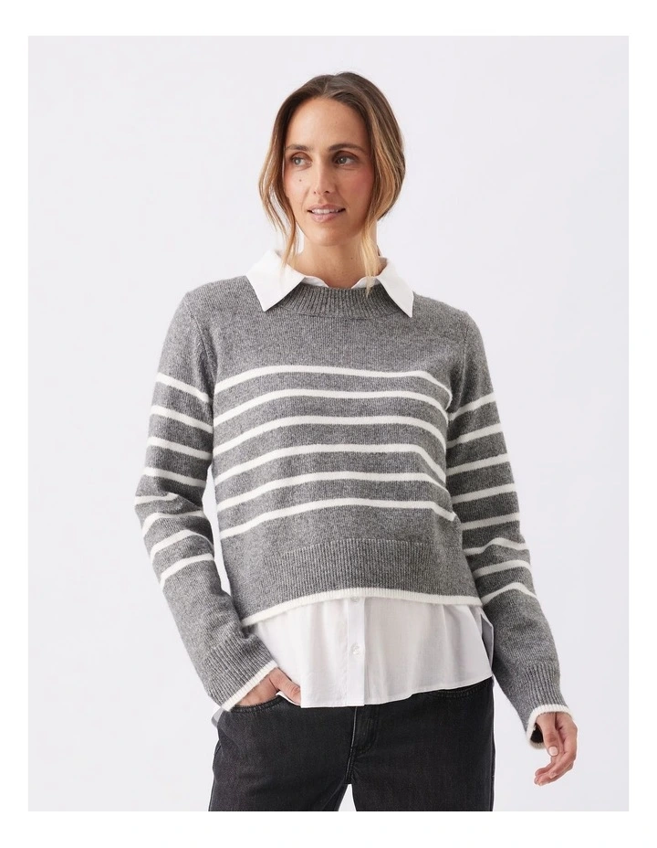Montana Knit Jumper in Grey image 1