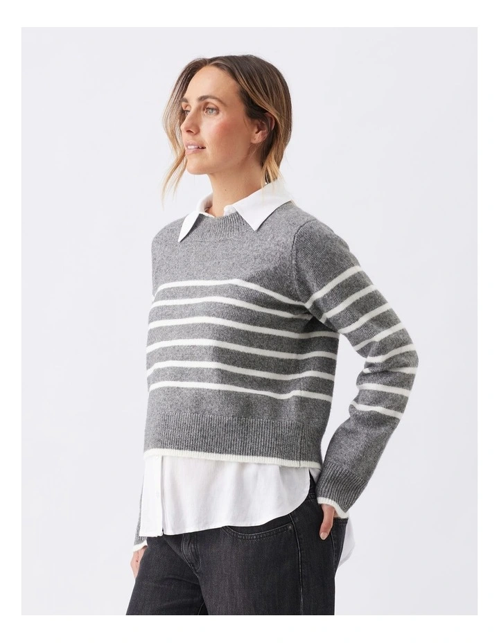 Montana Knit Jumper in Grey image 3
