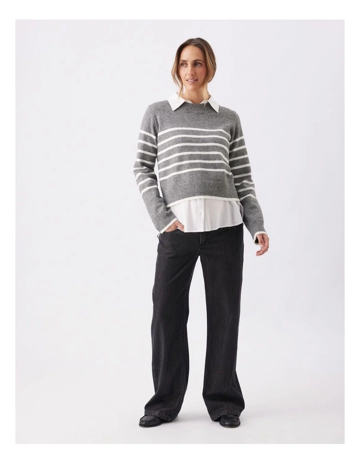 Montana Knit Jumper in Grey image 4
