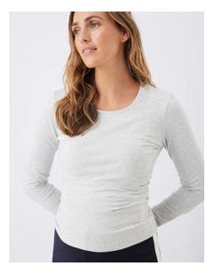 Organic Cotton Ruched Top