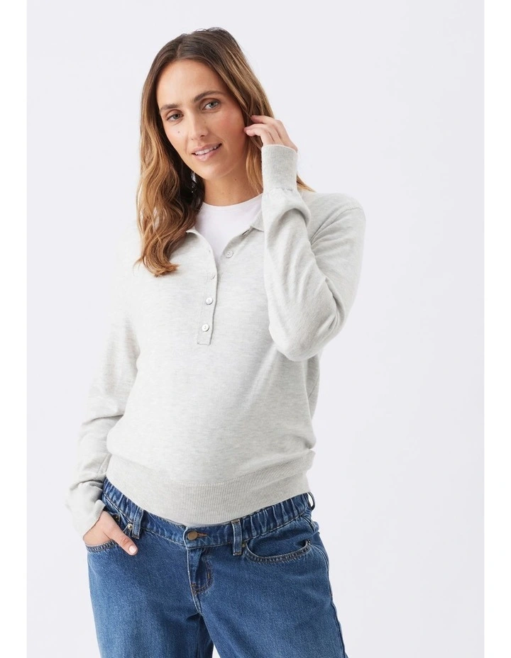 Piper Polo Nursing Knit image 1