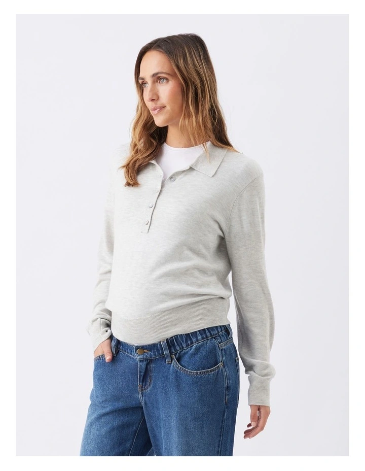 Piper Polo Nursing Knit image 3