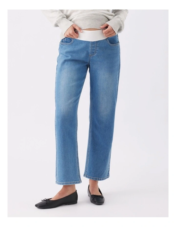 Teddy Straight Jeans in Blue image 1