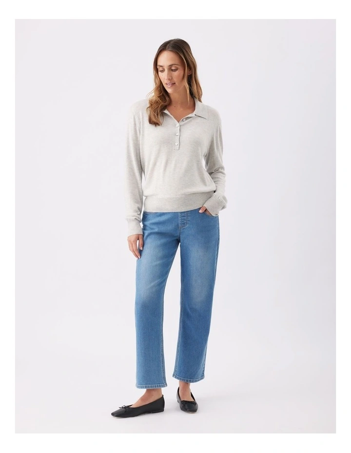 Teddy Straight Jeans in Blue image 4