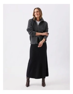 Annie Aline Knit Skirt in Black