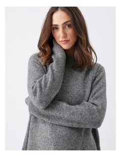 Addison Nursing Knit Top in Grey