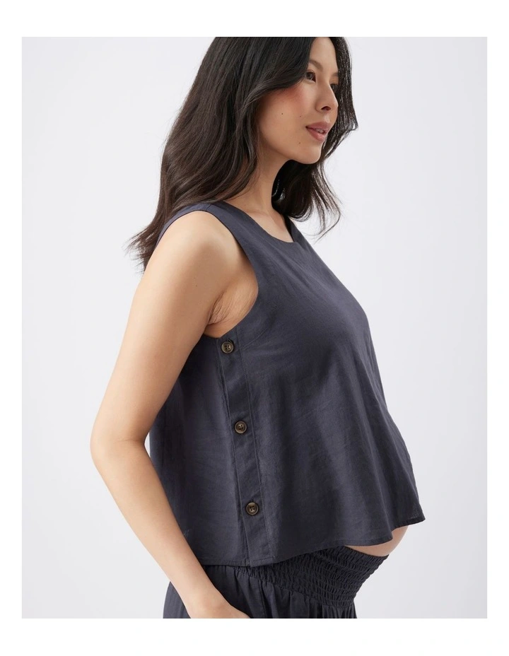 Gillian Linen Nursing Top image 5