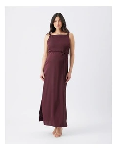 Lauren Satin Nursing Dress