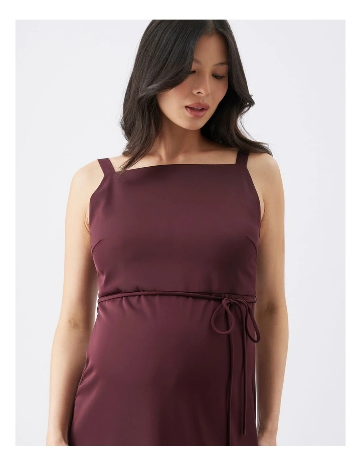 Lauren Satin Nursing Dress image 4
