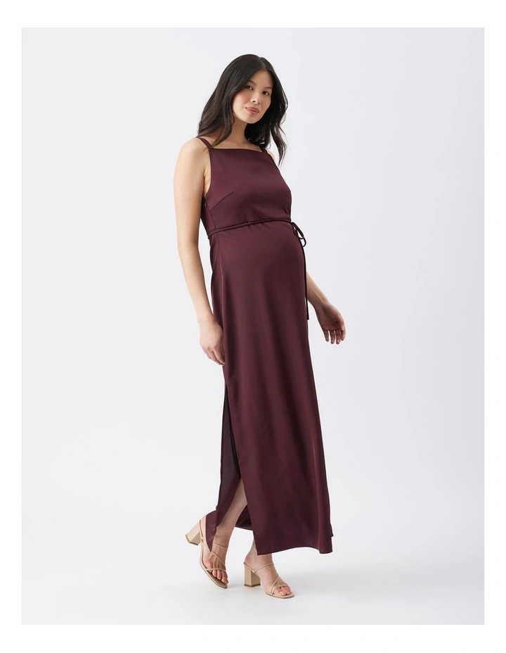 Lauren Satin Nursing Dress image 5