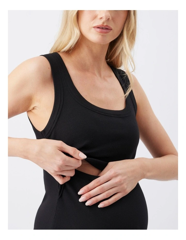 Nina Rib Nursing Dress image 4