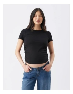 Organic Cotton Ruched Tee