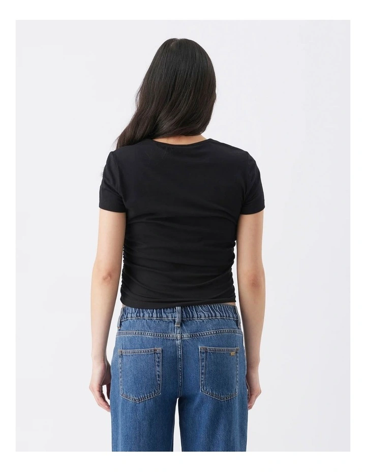 Organic Cotton Ruched Tee image 2