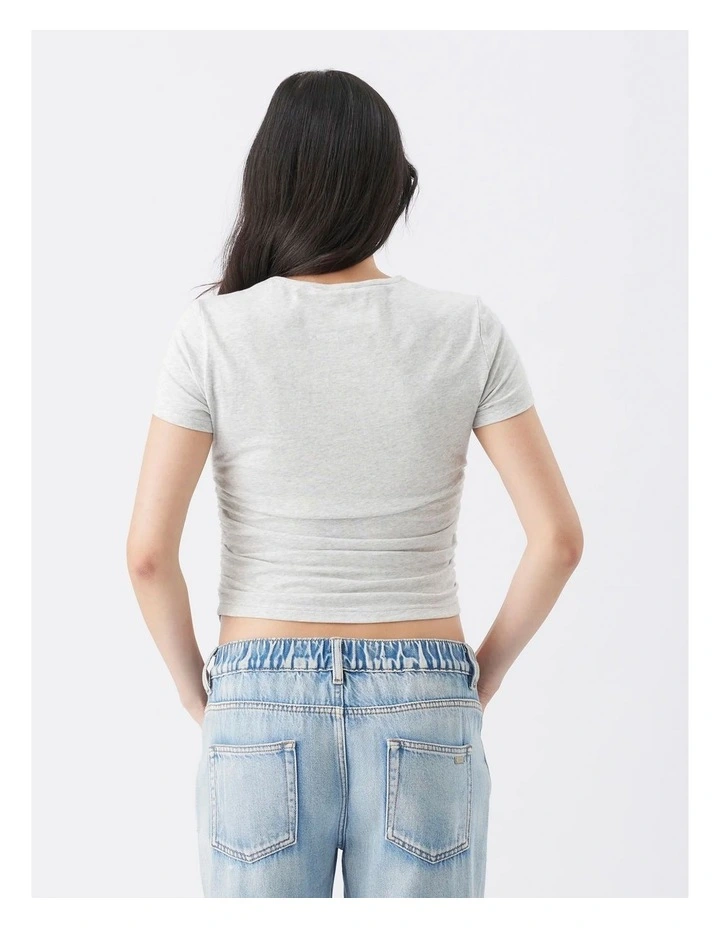 Organic Cotton Ruched Tee image 2