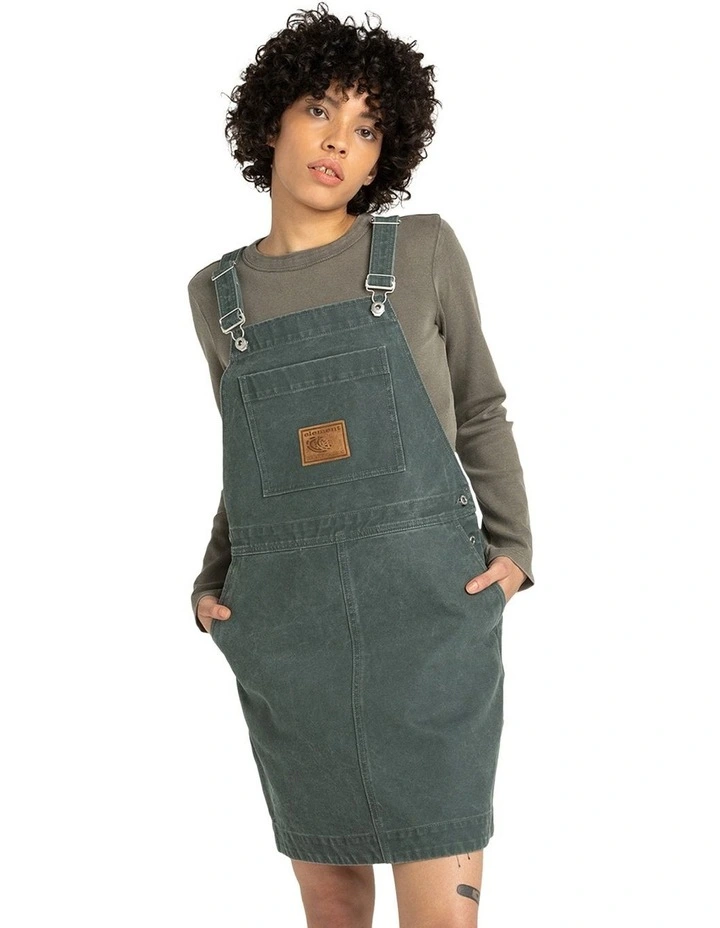 Dungaree Canvas Mini Dress image 1