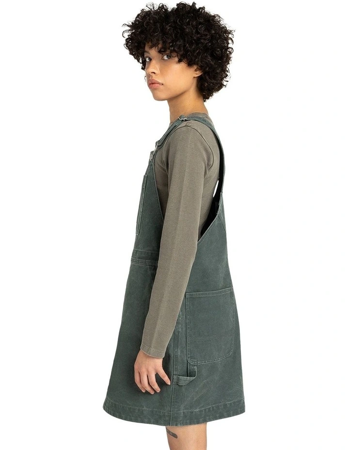 Dungaree Canvas Mini Dress image 3