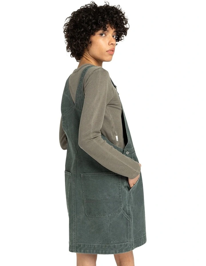 Dungaree Canvas Mini Dress image 6