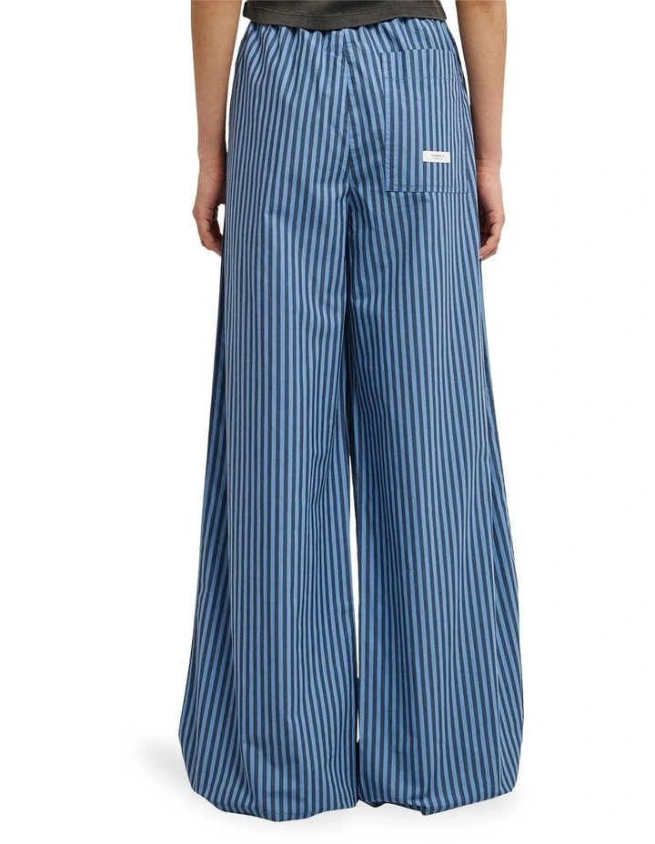 Chillin Elastic Waist Pants in Blue image 2