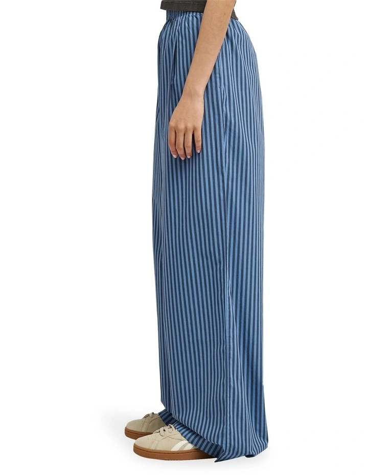 Chillin Elastic Waist Pants in Blue image 3