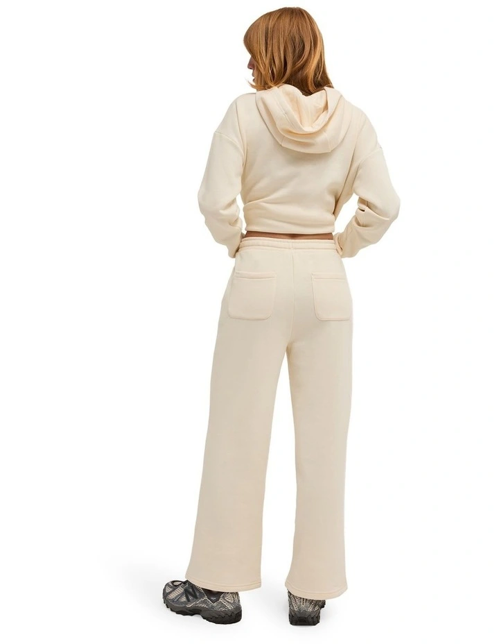 Cornette Wide Trackpants in Off White image 2