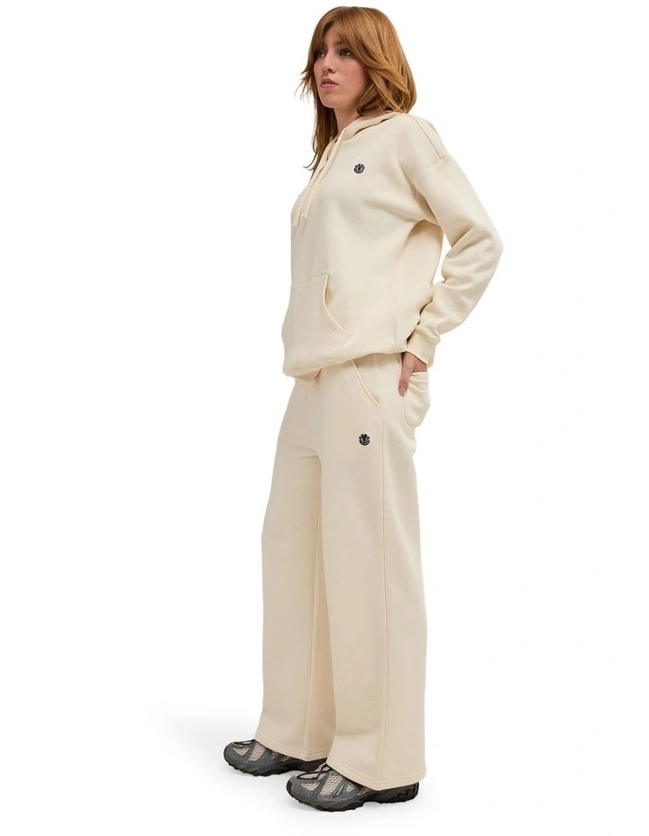 Cornette Wide Trackpants in Off White image 3