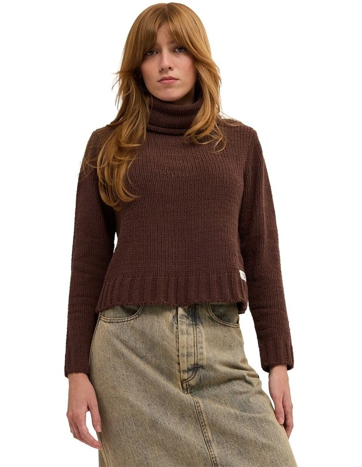 Cozy Nights Sweater in Dark Choc image 1