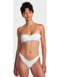 Pointe V Medium French Bikini Bottom White