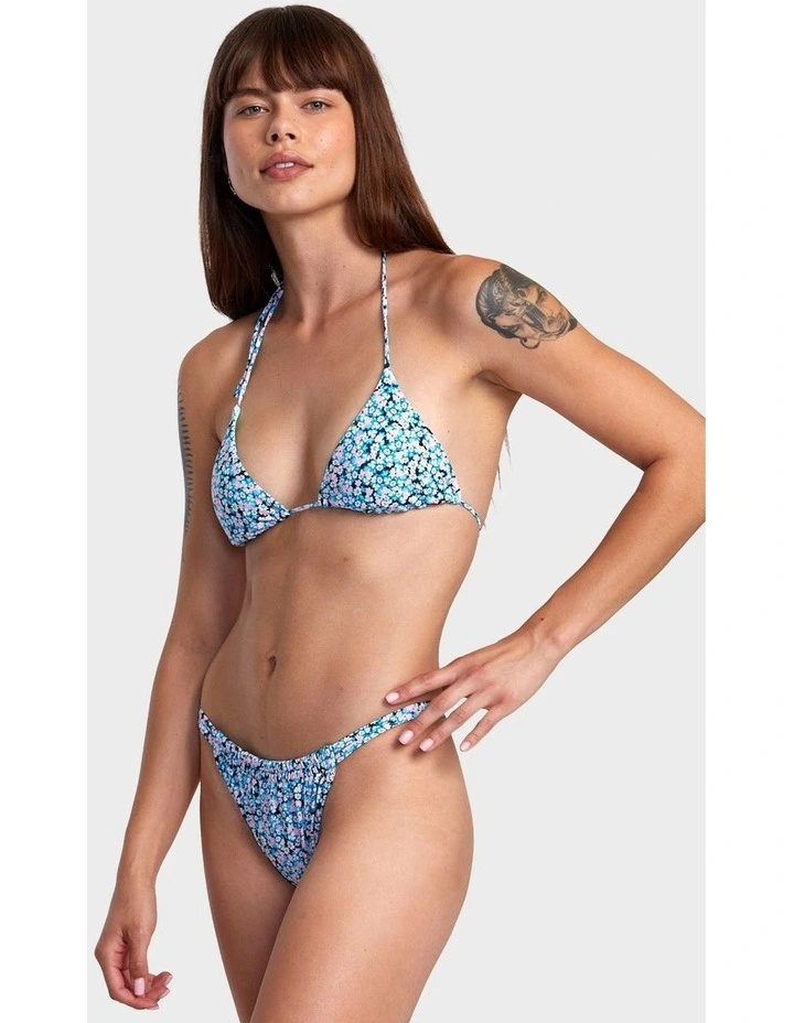 Sprinkles Double Strap Skimpy Bikini Bottom in Black Floral image 3