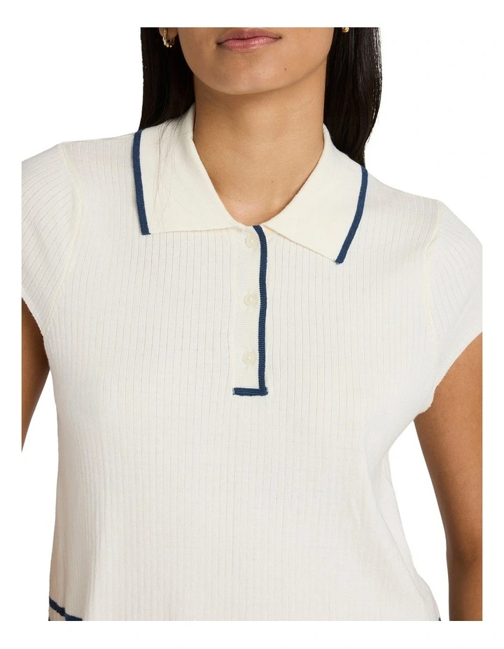 Jules Sweater Cropped Jumper in Cloud image 4