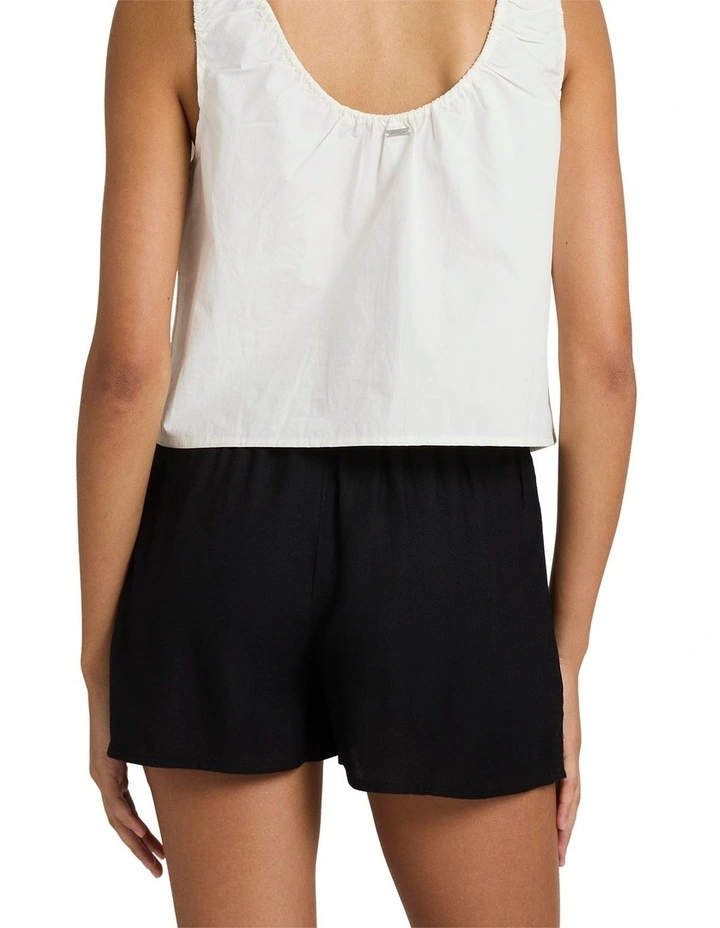Raya Elastic Waist Shorts in Black image 2