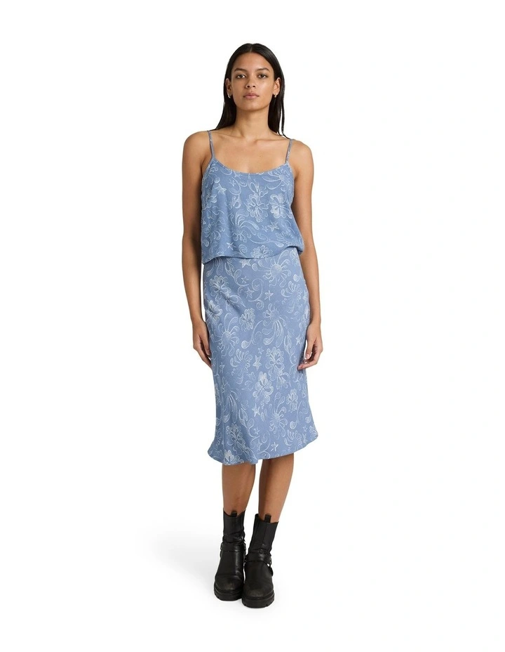 Sub Aloha Midi Skirt in Light Blue image 5