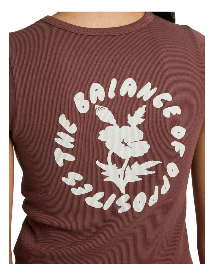 Ribbed Slim T-shirt in Terra Brown image 4