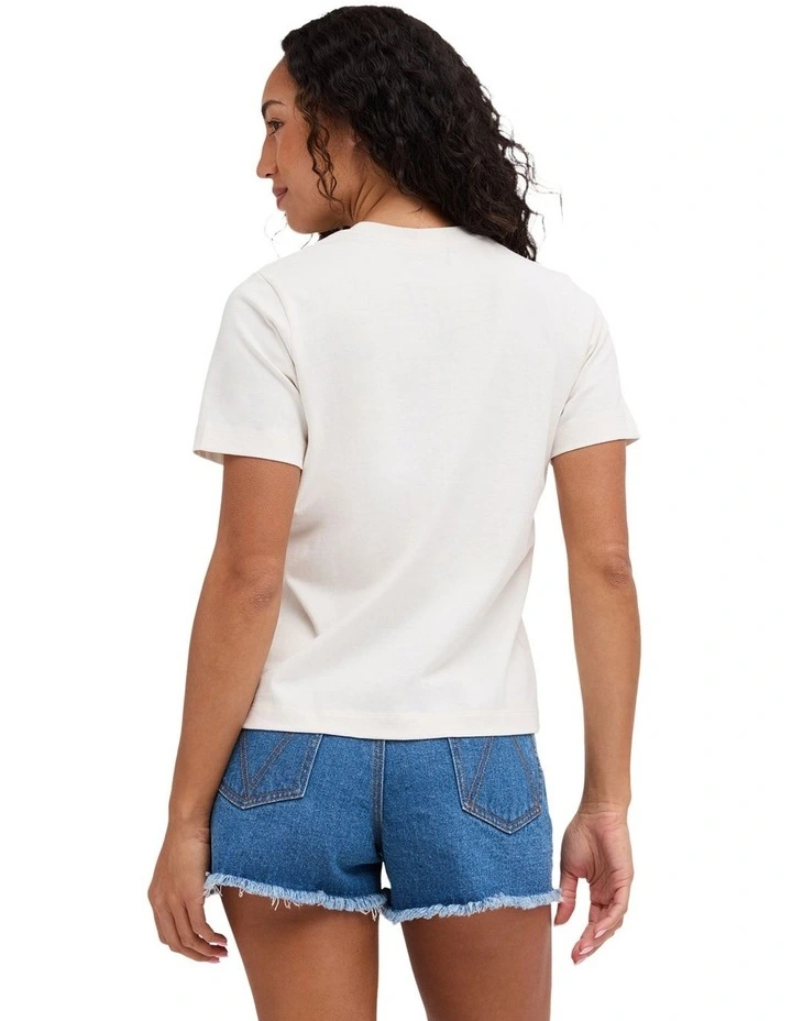 Icon T-Shirt In Vintage White image 2
