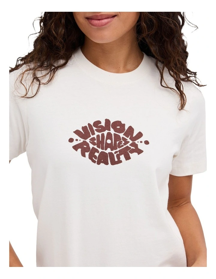 Icon T-Shirt In Vintage White image 4
