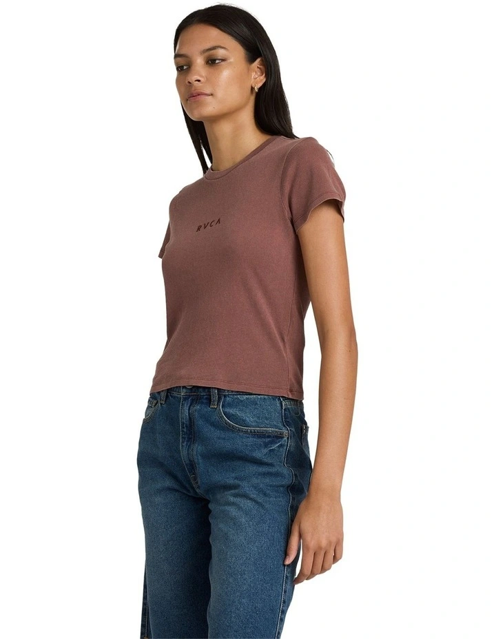 Forever T-shirt in Terra Brown image 3