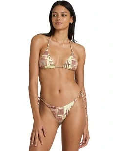 Deep Vibe Tri Bikini Top in Hazelnut