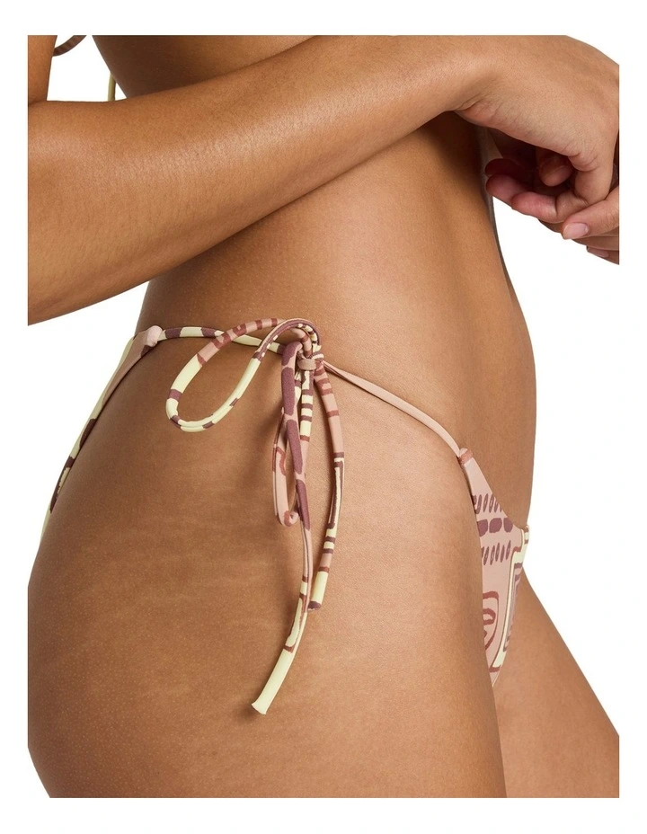 Deep Vibe Tie Side Moderate Bikini Bottom In Hazelnut image 4