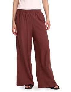 New Yume Wide Pants In Terra Brown